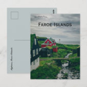Carte postale de Mykines Îles Féroé (Devant / Derrière)