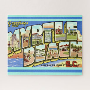 Carte postale de Myrtle Beach 16x20 Puzzle