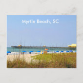 Carte postale de Myrtle Beach SC, scène de plage p (Devant)
