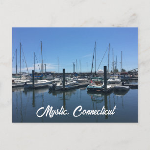 Carte postale de Mystic, Connecticut