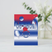 Carte Postale De Nada ! Cuba Drapeau couleurs Pop Art (Debout devant)