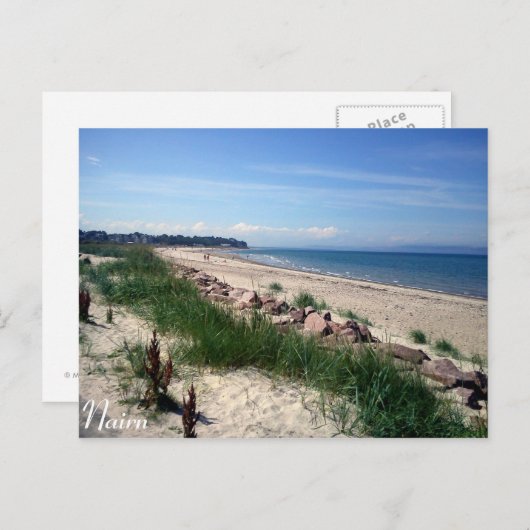 Carte postale de Nairn Beach (Devant / Derrière)