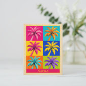 Carte postale de Naples Floride Palmier Art Pop Vi (Debout devant)