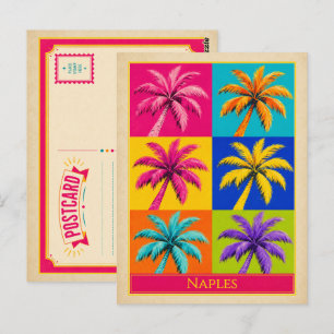 Carte postale de Naples Floride Palmier Art Pop Vi