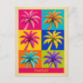 Carte postale de Naples Floride Palmier Art Pop Vi (Devant)