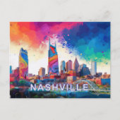Carte postale de Nashville Music City (Devant)