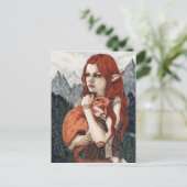 Carte postale de nature d'art d'imaginaire de Fox (Debout devant)