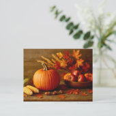 Carte postale de nature morte de récolte d'automne (Debout devant)