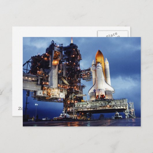Carte postale de navette spatiale (Devant / Derrière)