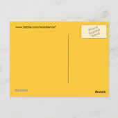 Carte postale de navire jaune (Dos)