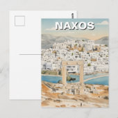 Carte postale de Naxos Grèce (Devant / Derrière)