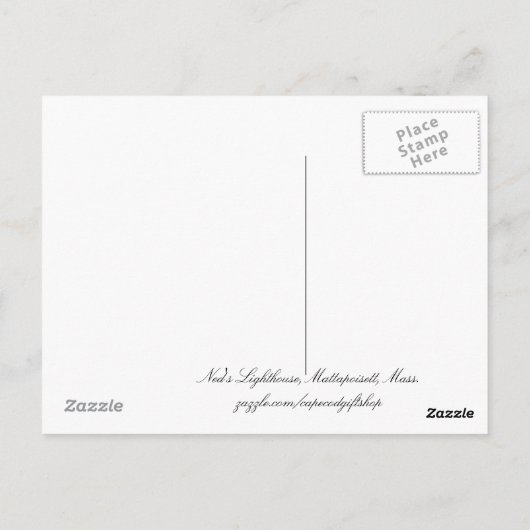 Carte postale de Ned's Point Lighthouse Massachuse (Dos)