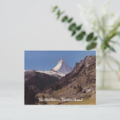 Carte postale de neige sur Matterhorn Blue Sky Alp (Debout devant)