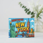 Carte postale de NEW YORK (Debout devant)