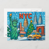 Carte postale de NEW YORK (Devant / Derrière)