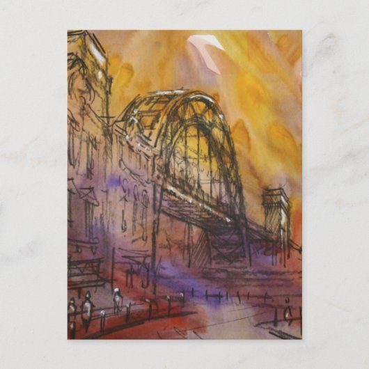 Carte postale de Newcastle de pont de Tyne (Devant)