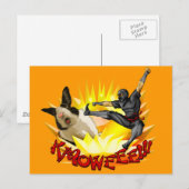 Carte postale de Ninja contre Lapin(?!?) (Devant / Derrière)