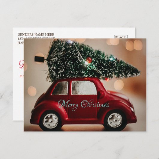 Carte postale de Noël (Devant / Derrière)