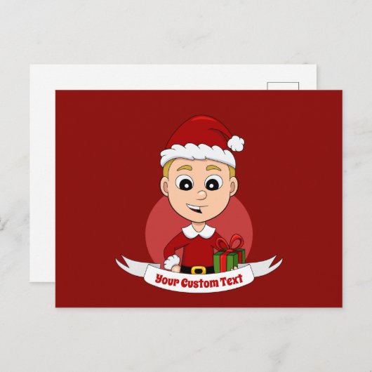 Carte postale de Noël (Devant / Derrière)