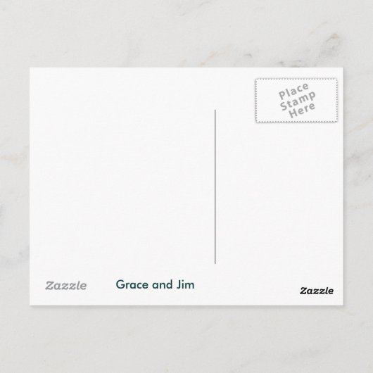 Carte postale de Noël (Dos)