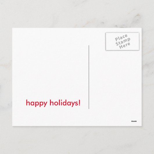 Carte postale de Noël (Dos)