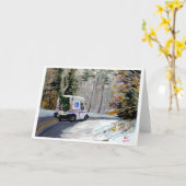 Carte postale de Noël (Fleur jaune)