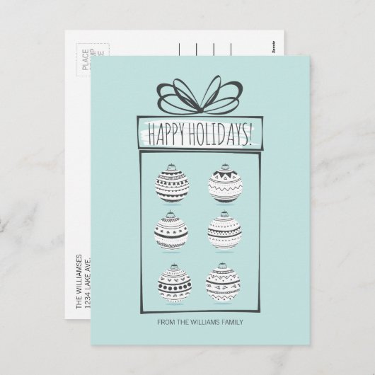 Carte postale de Noël (Devant / Derrière)