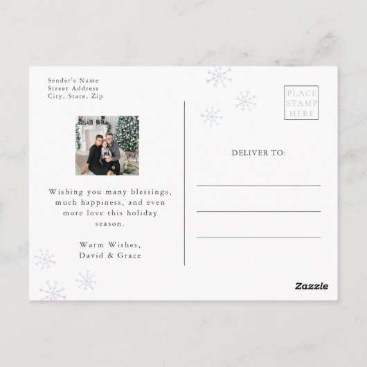 Carte postale de Noël (Dos)