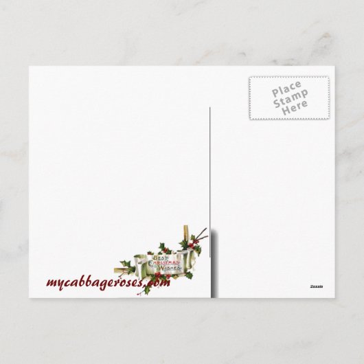 Carte postale de Noël (Dos)