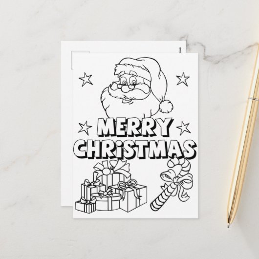 Carte postale de Noël (Devant/Arrière en situation)