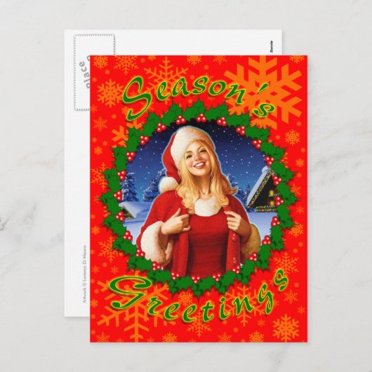 Carte postale de Noël (Devant / Derrière)