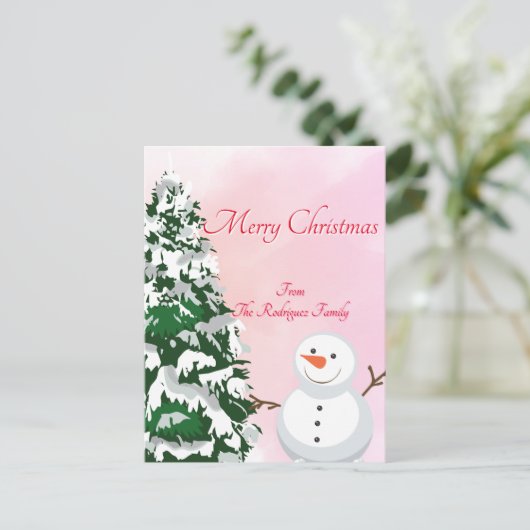 CARTE POSTALE DE NOËL (Debout devant)