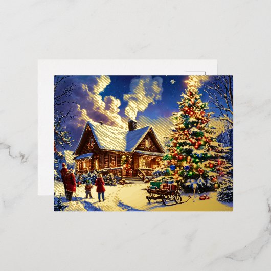 Carte postale de Noël (Recto/Verso)