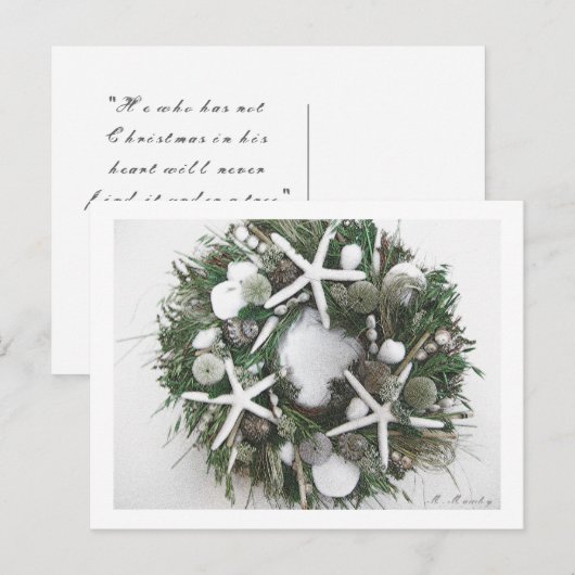 Carte postale de Noël (Devant / Derrière)