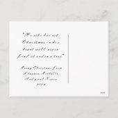 Carte postale de Noël (Dos)