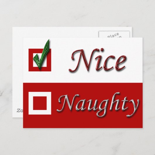 Carte postale de Noël (Devant / Derrière)