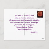 Carte postale de Noël (Dos)