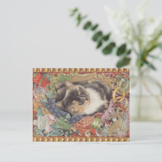 Carte postale de Noël, (Debout devant)