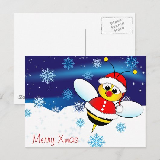 Carte postale de Noël (Devant / Derrière)