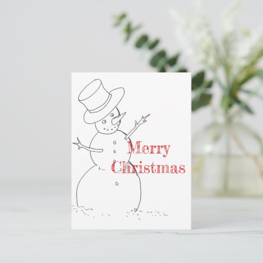 carte postale de Noël (Debout devant)