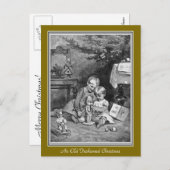Carte postale de Noël à l'ancienne (Devant / Derrière)