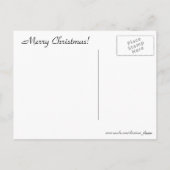 Carte postale de Noël à l'ancienne (Dos)