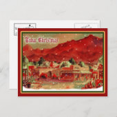 Carte postale de Noël à l'ancienne Tubac (Devant / Derrière)