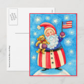 Carte postale de Noël : American Santa Claus (Devant / Derrière)