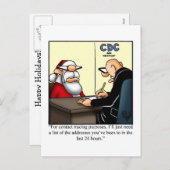 Carte postale de Noël amusant (Devant / Derrière)