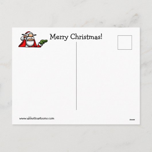 Carte postale de Noël amusant (Dos)