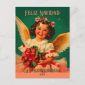 Carte postale de Noël Angel "Feliz Navidad" (Devant)