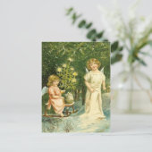 Carte postale de Noël Angel vintage (Debout devant)