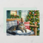 Carte postale de Noël Arbre de Noël (Devant / Derrière)