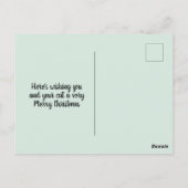 Carte postale de Noël Arbre de Noël (Dos)